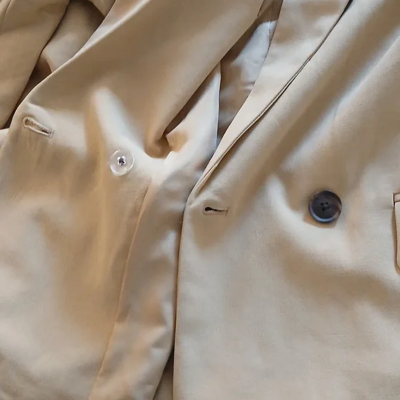 A New Day, Beige Double-Breasted Blazer.Size XL - Picture 6 of 11